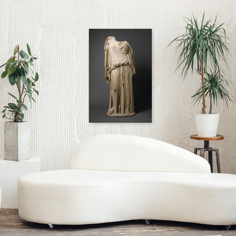 Statue romaine, architecture contemporaine, art, H 36 po x l 24 po