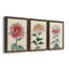 «Chrysanthemum Woodblock I», ensemble de 3 peintures sur toile encadrées-2042041083-2042041087