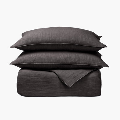 Hollister Pillow Sham, Charcoal, Standard
