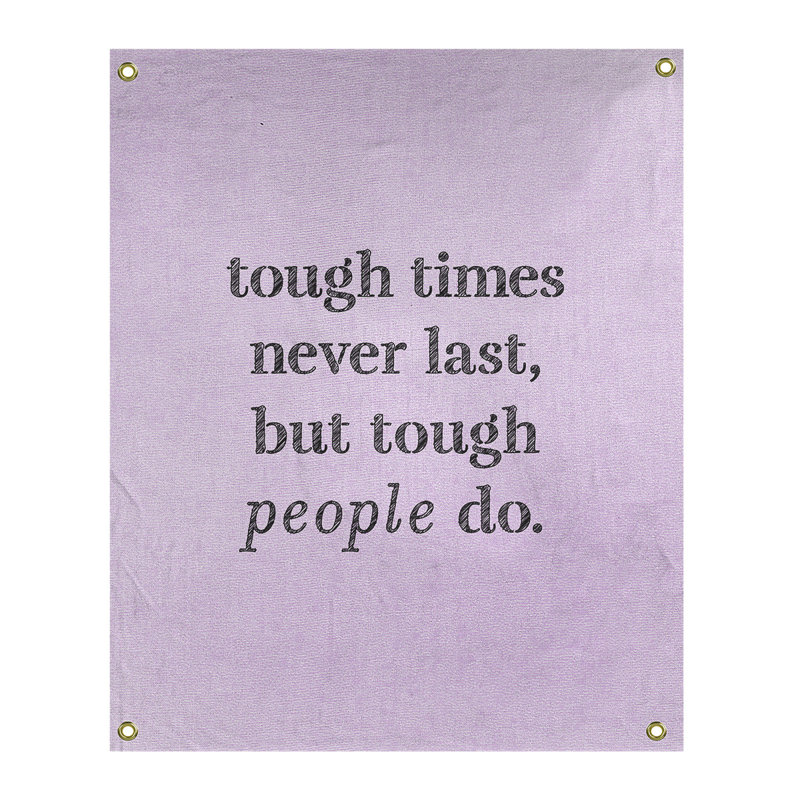 Tapisserie en polyester rigide times, H 59 pi x l 50 po, Mauve / Noir