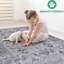 Tapis gris / bleu 8 x 10 - sans perte de teinture, - pour le salon, la chambre à coucher dans une atmosphère relaxante-244038623