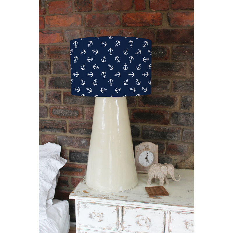 Cotton Drum Lamp Shade ( Uno ), 25cm H x 40cm W x 40cm D