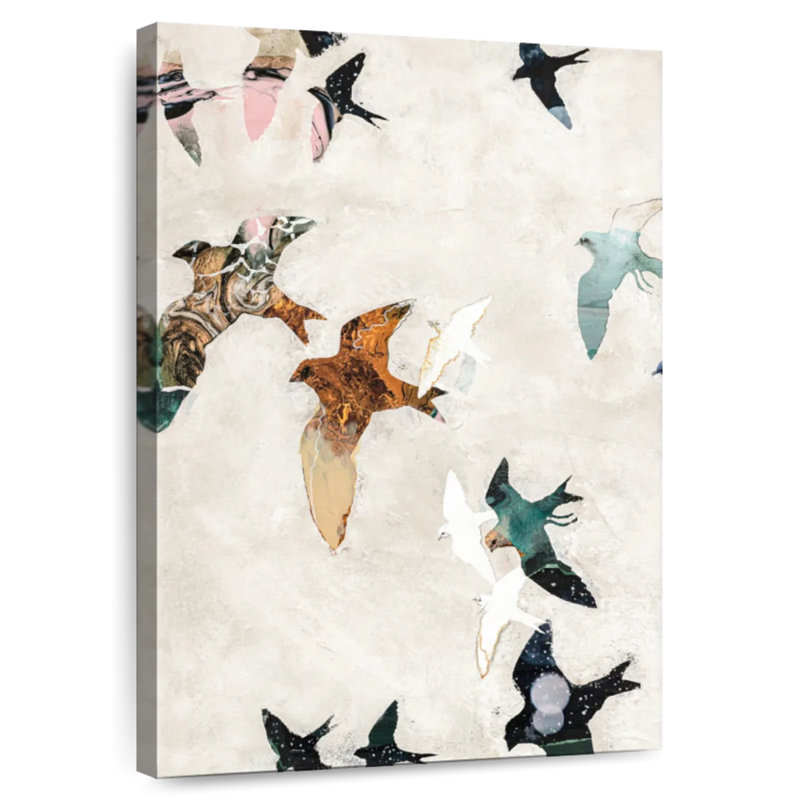 Brampt Abstract Birds I, 36" H x 24" W