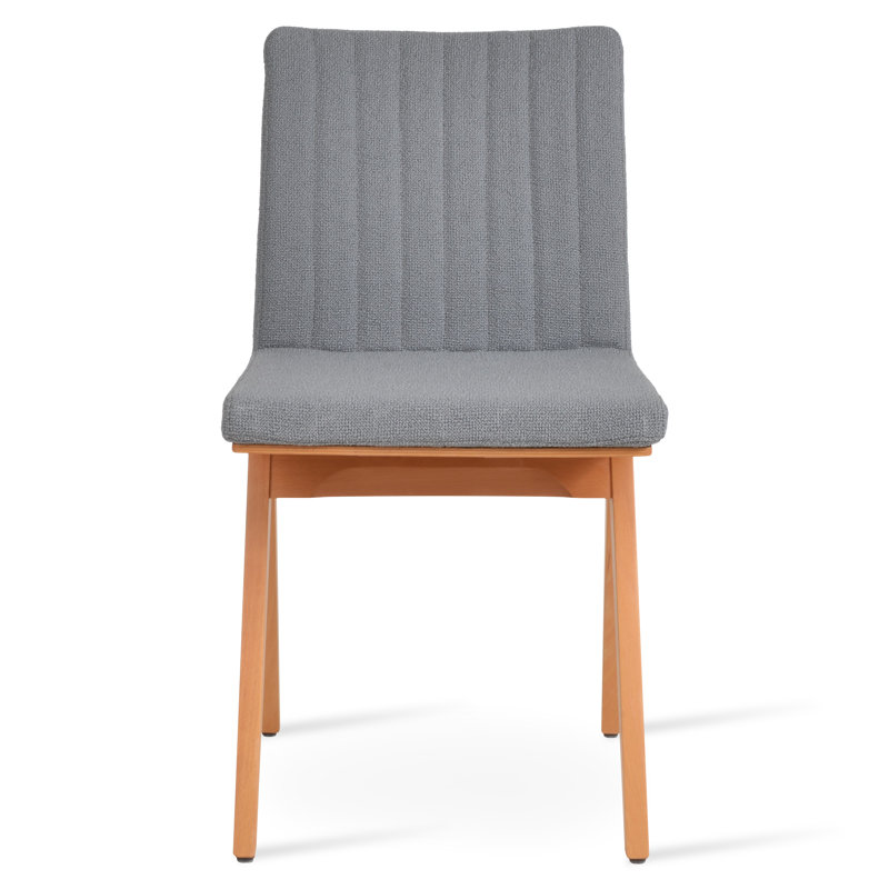 Chaise Zeyno Fino, Boucle gris, Naturel