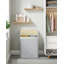 Bamboo Laundry Sorter with Handles-461895793