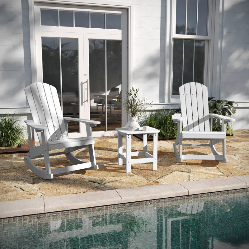 Chaise berçante, Blanc