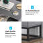 Table de chevet 2 tiroirs en gris et noir-349125556