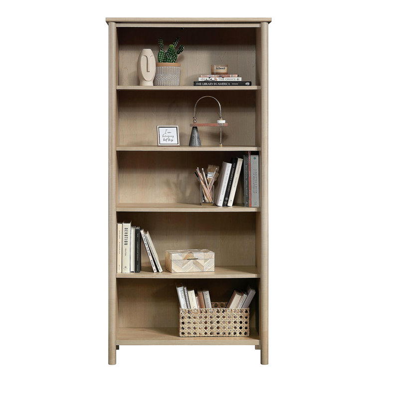 Bibliothèque à 5 tablettes, finition brune