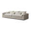 Canapé modulaire en velours blanc-364069821