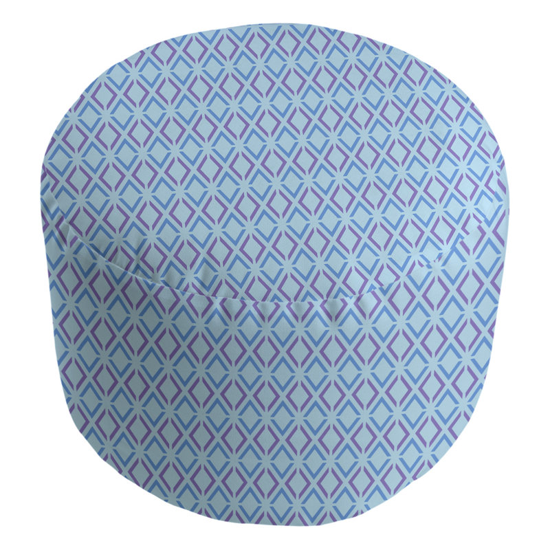Repose-pieds repose-pieds arrow diamants Avicia, Bleu / mauve