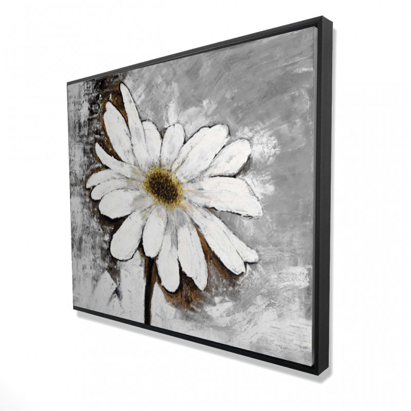 Abstract Daisy Print On Canvas