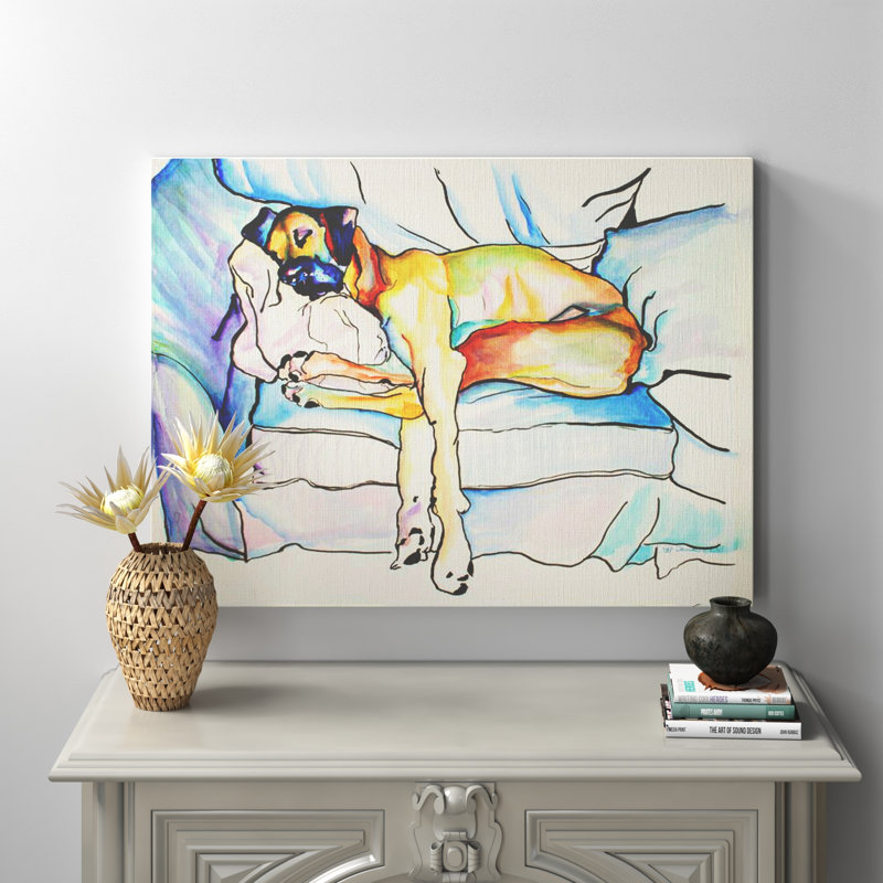 «Sleeping Beauty» par Pat Saunders-White - reproduction sur toile, H 18 po x l 24 po