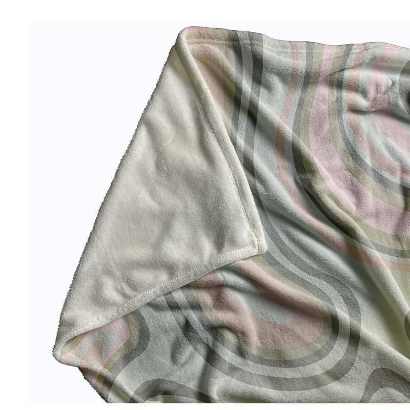 Agate Spring Throw Blanket, Pale Pink, 30" W x 39.75" L