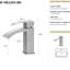 Robinet de salle de bain - Teinture - Surface, 10,24 po de profondeur, finition nickel brossé, 2,36 po de hauteur,-121679406