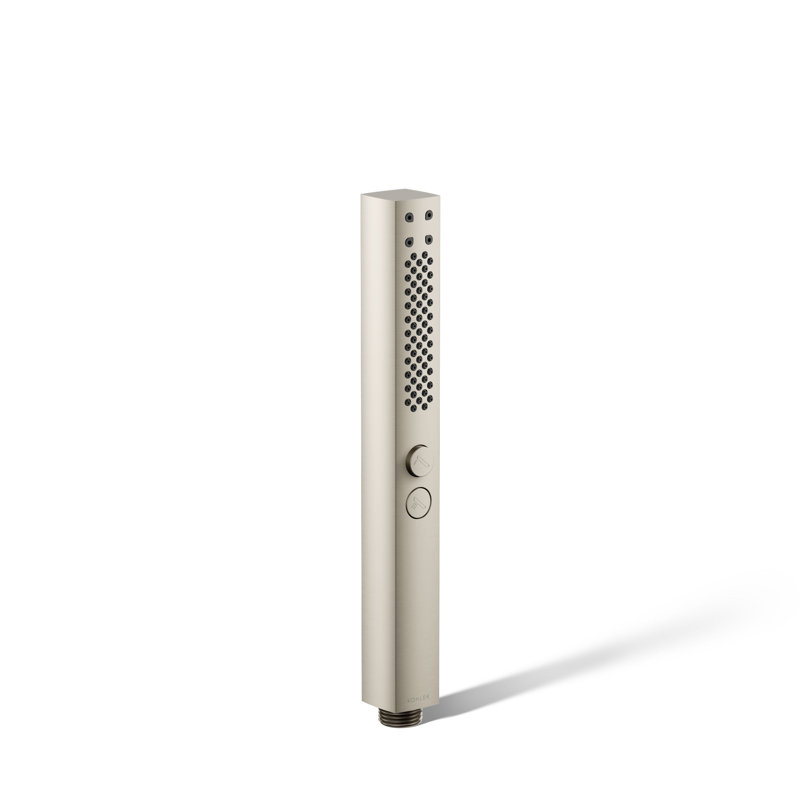 Shift Two-Function Handshower, Multi-Function Handheld Shower Head, Vibrant Brushed Nickel, 1.75 GPM, Square