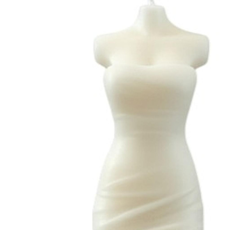 Bougie de forme dimensionnelle parfumée 4 po ivoire