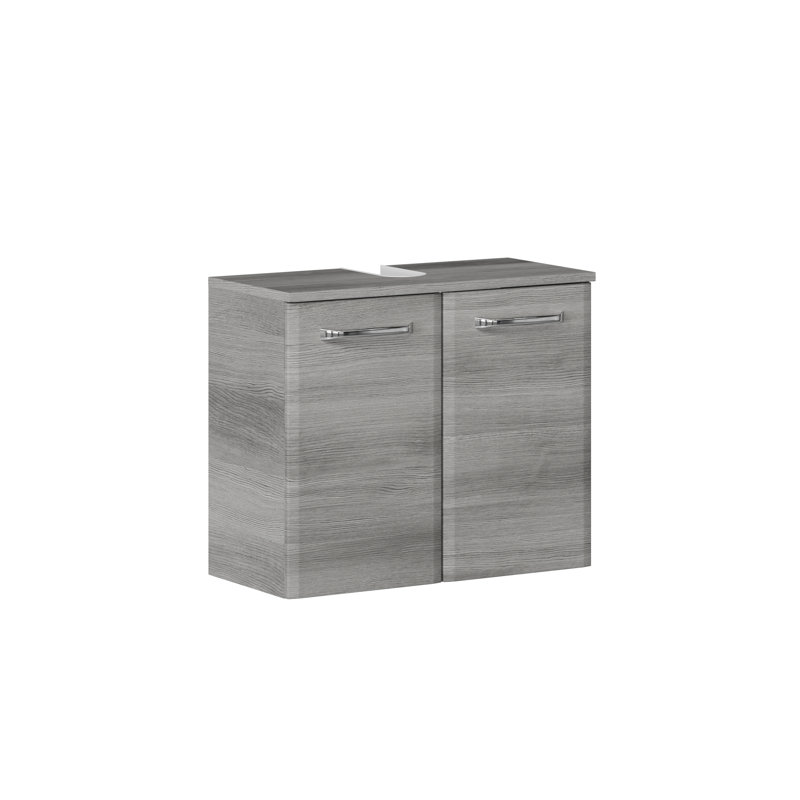 Quickset 928 60cm Single Bathroom Vanity Base Only in Replica Graphite