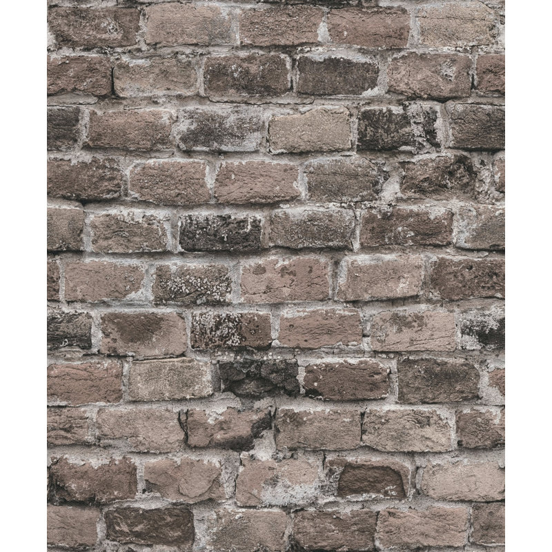 Rouleau de papier peint authentique Bricks and More Collection, Gris