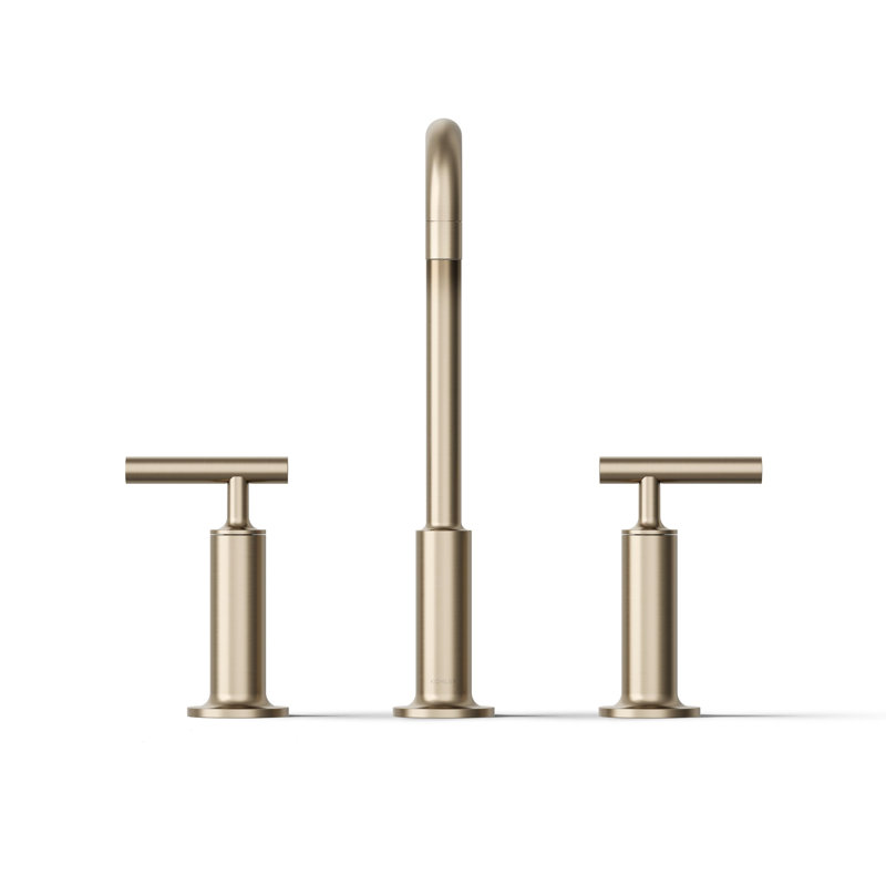 Purist Widespread Bathroom Faucet, Vibrant Brushed Bronze