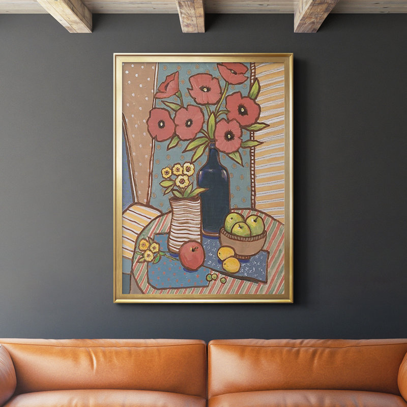 Table Still Life I - impression d'un seul cadre photo, Or, H 42,5 po x l 30,5 po x P 1 po