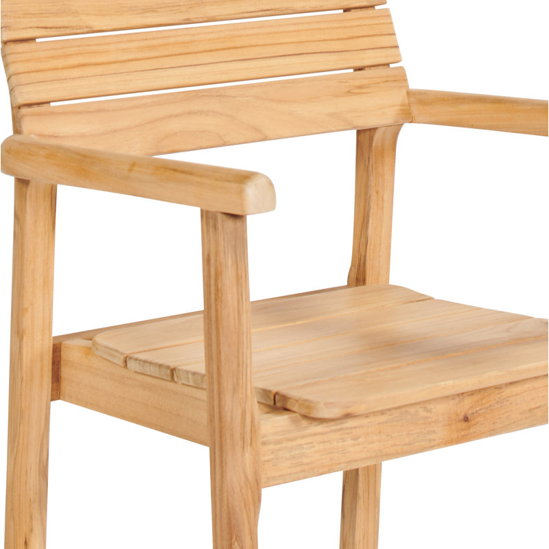 Modurn Outdoor Teak Dining Armchair