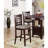 Dining Table, Round Counter Height Dining Table With Shelve
