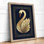 Gilded Swan Art Deco - Framed Print-1376208992-1376208994