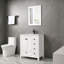 Ensemble de meuble-lavabo moderne simple 30 "avec lavabo, robinet et peinture écologique Wimer Sharee-572013162