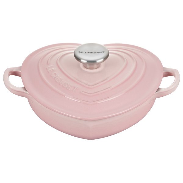 Le Creuset Signature Cast Iron Heart Shaped Dutch Oven Defect See Pictures