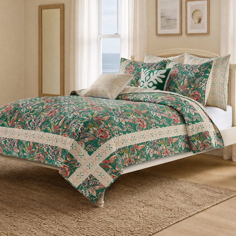 Ensemble de courtepointe multicolore Kaia de Greenland Home Fashions, 3 pièces, Très grand lit