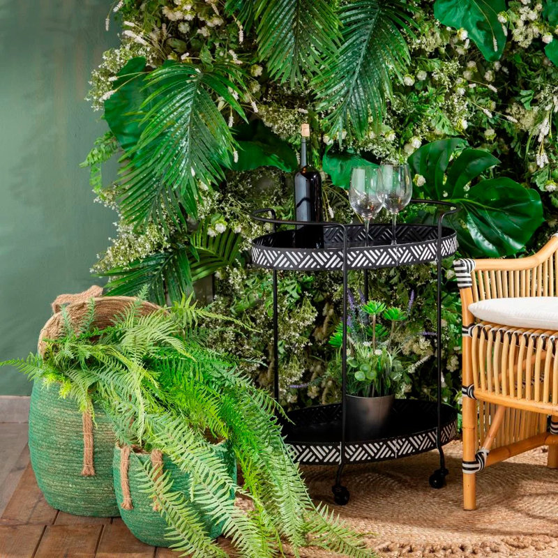 Dunkle Metal Bar Cart