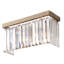 Luminaire de meuble-lavabo social Club - Havane doré - l 14,5 po
