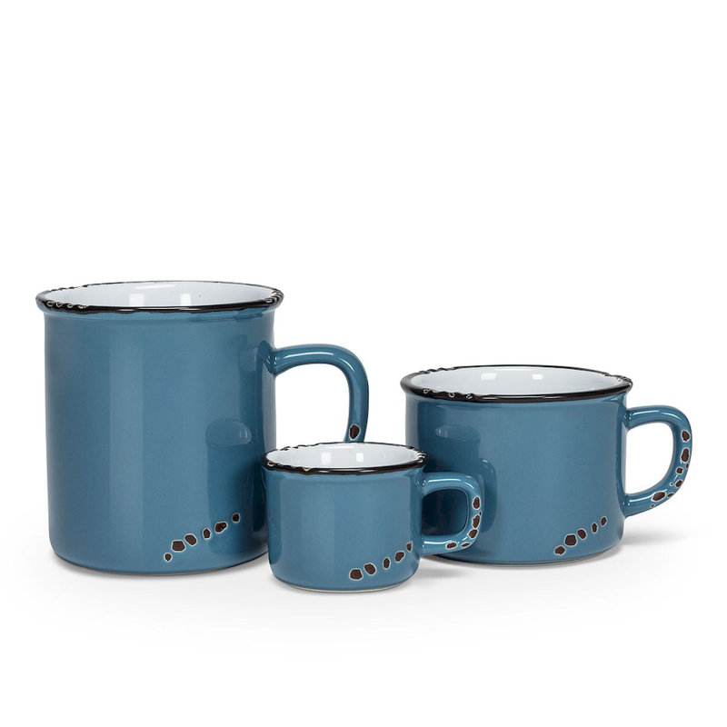 Tasse à cappuccino émaillée Naniouni, Denim