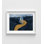 Reproduction de photographie aérienne: «River Meets Sea» - art mural bleu et or