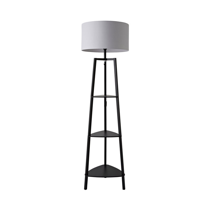 Aidrian 155cm Tripod Floor Lamp, No, Black, Grey