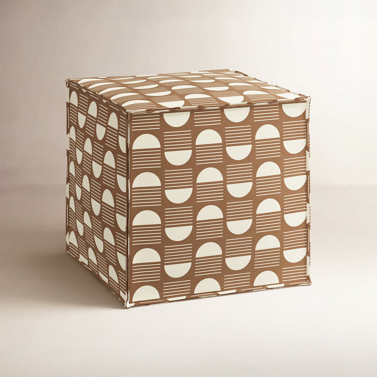 Esmerelda Upholstered Ottoman, Sunrise Camel