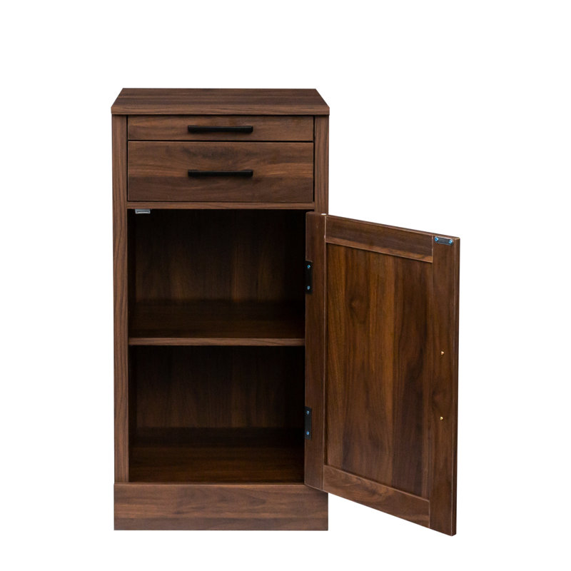 Modular Brown Walnut Cabinet Buffet - Create A Functional Dining Space In For