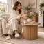 FURNITURE RANGE PELHAM PANELLED COFFEE TABLE NATURAL - 2207