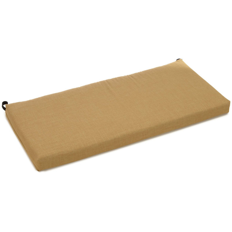Outdoor 3'' Bench Seat Cushion, Wheat