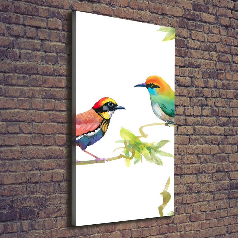 Birds - Wrapped Canvas Print, 140cm H x 70cm W