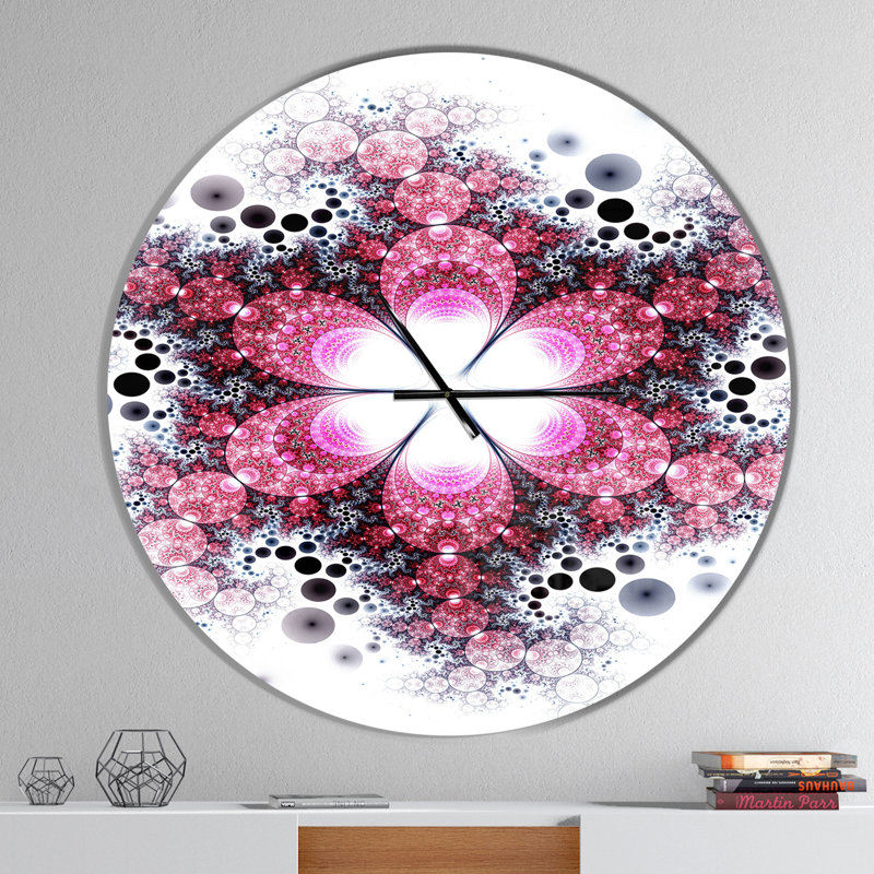 Horloge murale violette, Surdimensionné