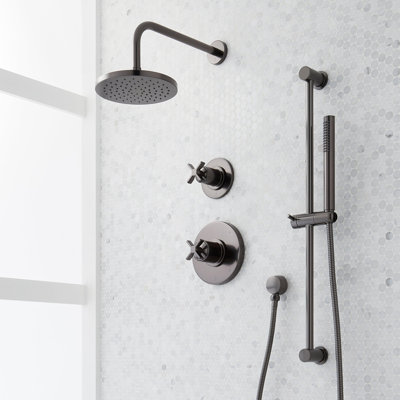 Vassor Pressure Balance Shower System with Slide Bar and Hand Shower