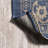 Galon Filigree Blue/Beige Indoor/Outdoor Rug-2140532241