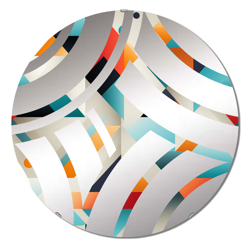 Jacare - Miroir décoratif Wave Center, 23,6 po x 23,6 po