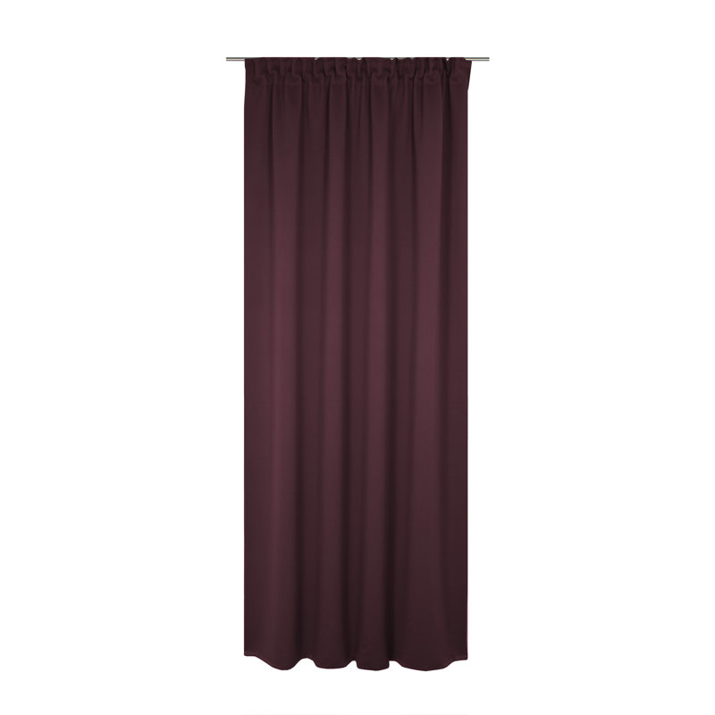 Newbury Room Darkening Single Curtain Panel, 130cm Width x 295cm Drop, Aubergine
