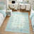 Boho Oushak Area Rugs,  Washable Non-Slip Rugs, Oriental Floral Soft Thin Indoor Carpet-1115899455-1115899454