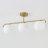 Driscilla 3-Light 27 Inch Linear Pendant Light Globe Opal Glass  G9 LED Bulb Included Traditional Vintage Style-299341959