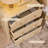 Fluted Panel 3-drawer Dresser Bedroom Storage Organizer With Metal Handles-1904270316