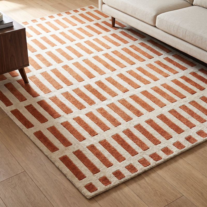 Tapis orange Jason Jason, Rectangle 8 pi x 10 pi