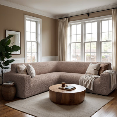 Stretchy Slipcover for Corner Sofa - Easy to Clean & Durable - Comfort Collection